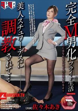 Mosaic MANE-016 Full M Maleizing Flight Life Beautiful Being Trained By Stewardess ... Aki Sasaki