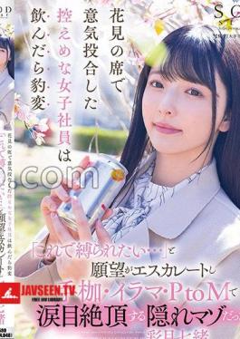 START-254 A modest female employee who hit it off at the cherry blossom viewing table suddenly changed when she drank, I want to be tied up with this ..., and her desire escalated, and she was a hidden masochist who climaxed with tears in her eyes with handcuffs, deep throat, and PtoM! Nanao Ayatsuki 