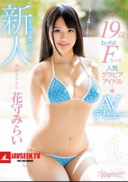 Mosaic KAWD-827 A Rookie!Kawaii * Exclusive Debut  Excavation Pretty Girl Hiramori Mirai 19 Years Old Popular Gravure Idol AV Debut Of Tight Cup F Cup
